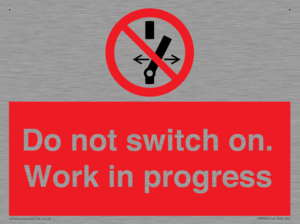 Do not switch on. Work in progress